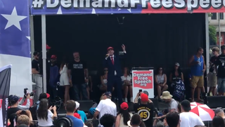 DC Rally Against Tech 'Censorship' Seems to Be Mostly This Guy Screaming About His Tinder Ban